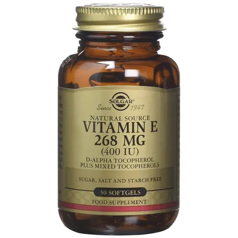Solgar Vitamina E 400UI 50 Cápsulas Vegetales – imagen 1