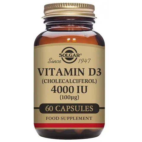 Solgar vitamina d3 4000ui (100mcg) 60cap.veg. – imagen 1
