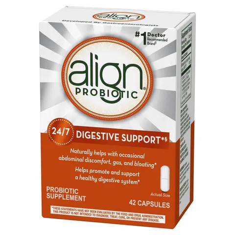 Align Probiotics 24/7 Digestive Support Probiotic Supplement, 42 Capsules – image 1