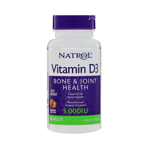 Natrol Vitamin D3 Fast Dissolve, 5000IU - 90 tabs – image 1