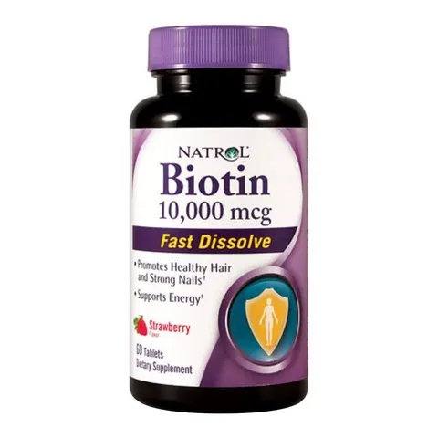 Natrol Biotin Fast Dissolve, 10000mcg - 60 tabs – image 1