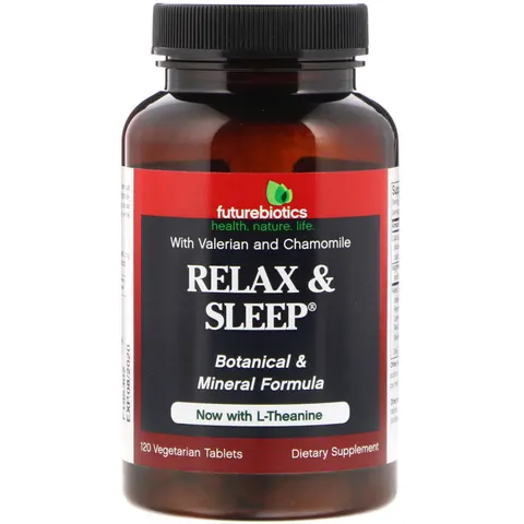 FutureBiotics, Relax & Sleep, 120 Vegetarian Tablets – image 1