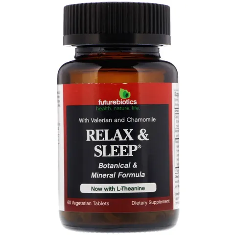 FutureBiotics, Relax & Sleep, 60 Vegetarian Tablets – image 1