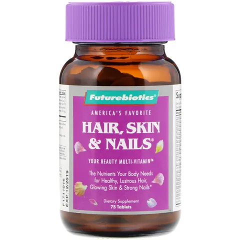 FutureBiotics, Hair, Skin & Nails, 75 Tablets – image 1