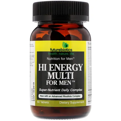 Futurebiotics, Hi Energy Multi For Men, 60 Tablets – image 1