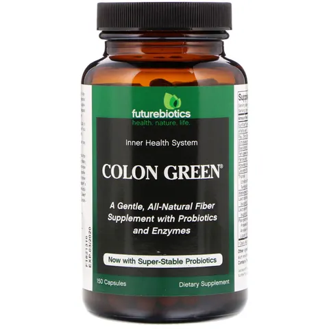 FutureBiotics, Colon Green, 150 Capsules – image 1