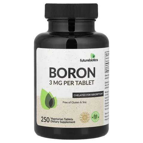 Futurebiotics, Boron, 3 mg, 250 Vegetarian Tablets – image 1