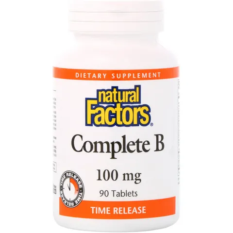 Natural Factors, Complete B, 90 Tablets – image 1