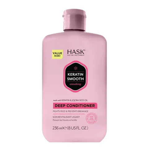 HASK - Keratin Smoothing Deep Conditioner - 236ml – afbeelding 1