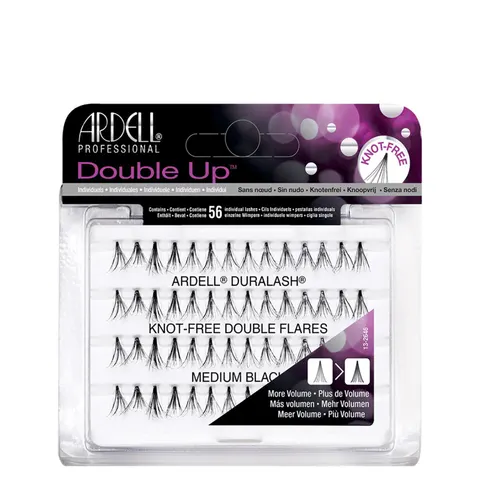 Ardell DuraLash Double Up Knot-Free Double Flares Medium Black – image 1