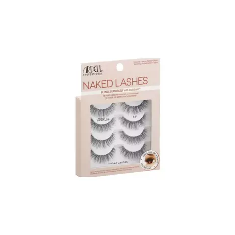 Ardell False Eyelashes Naked Lash 421 4 Pack Multipack Black Subtle Volume Super Soft Comfortable – image 1