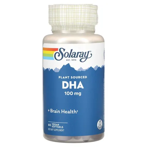 Solaray DHA 100 mg 60 Cápsulas Vegetales – imagen 1