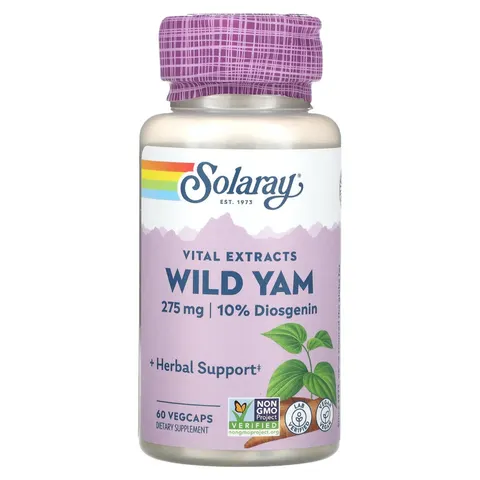 Solaray Mexican Yam 60 Cápsulas – imagen 1