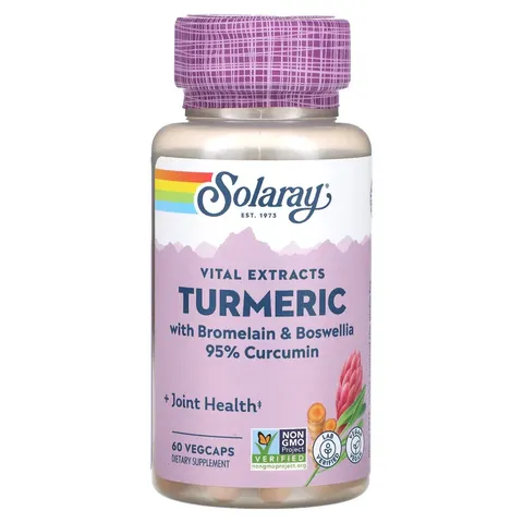 Solaray Turmeric Root Extract 60 Capsules – image 1