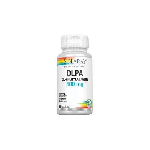 Solaray DL-Phenylalanine 500 mg 60 Vegetable Capsules – image 1