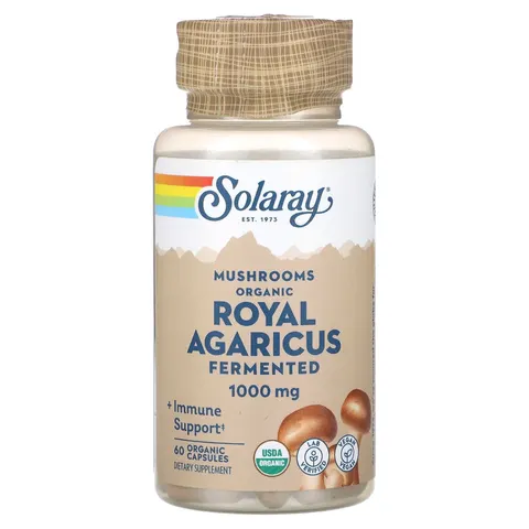 Solaray Royal Agaricus 500 mg 60 Vegetable Capsules – image 1