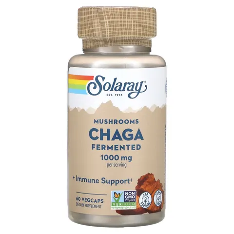 Solaray Fermented Chaga 60 Cápsulas – imagen 1