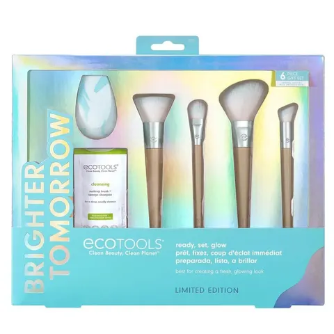 Make-up Borstel set Ecotools Brighter Tomorrow Ready, Set, Glow (5 pcs) – afbeelding 1