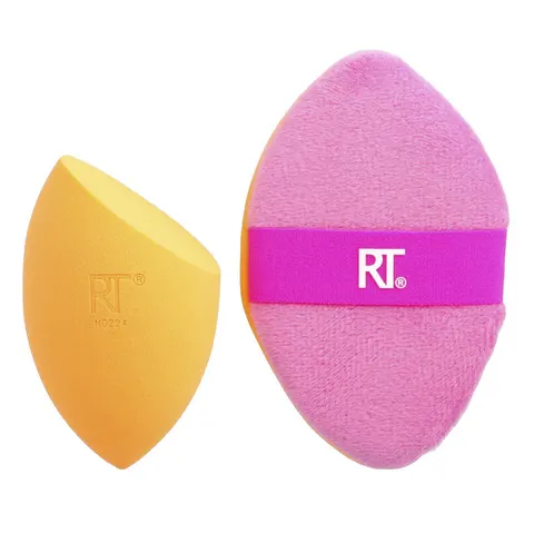 Real Techniques, Miracle 2-in-1 Powder Puff & Miracle Complexion Sponge, 2 Piece Set – image 1