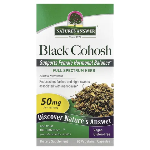 Nature's Answer Black Cohosh Root Vegetarian Capsules - 90 Count – image 1