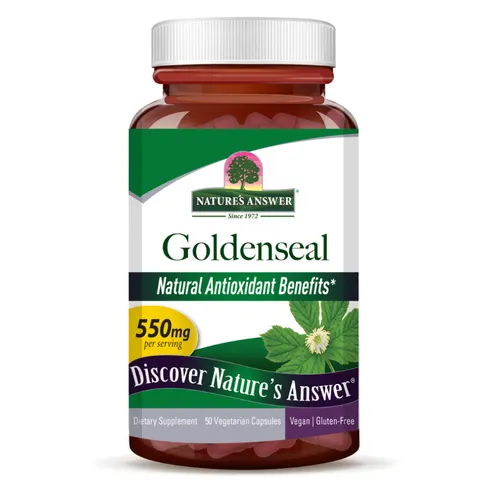 Nature’s Answer Goldenseal Root Vegetarian Capsules – 50 Count – image 1
