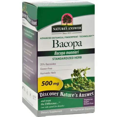 Nature'S Answer Bacopa - 500 Mg - 90 Veggie Caps – image 1