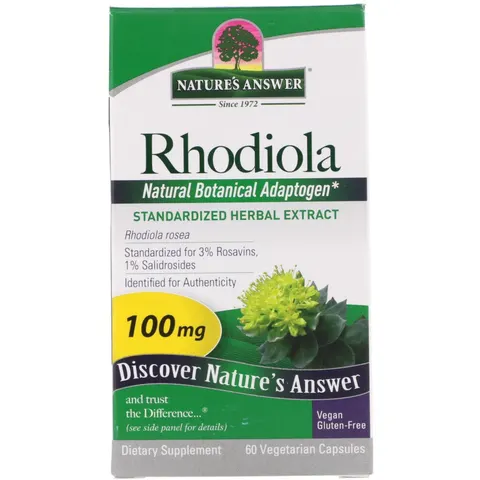 Natures Answer Rodiola radice estratto - 60Vcaps – immagine 1