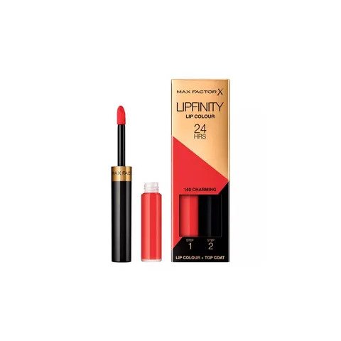 Max Factor Lipfinity Lip Colour Lippenstift Charming 140 2.3 ml + 1.9 g – afbeelding 1
