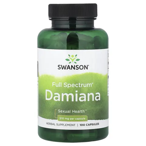 Swanson Damiana, 510mg - 100 caps – image 1