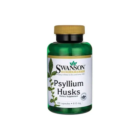 Swanson Psyllium Husks 610mg 100 Cápsulas – imagen 1