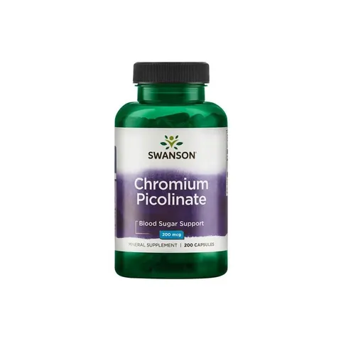 Swanson Picolinato de Cromo 200mcg 200 Cápsulas – imagen 1