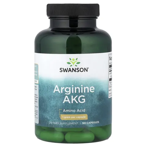 Swanson, Arginine AKG, 1 g, 90 Capsules – image 1