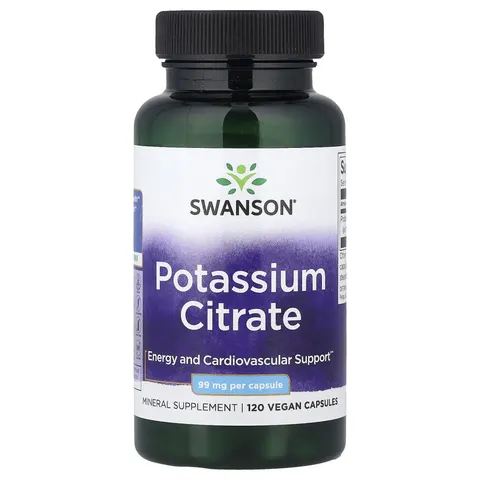 Swanson Citrato de Potasio 99mg 120 Cápsulas – imagen 1