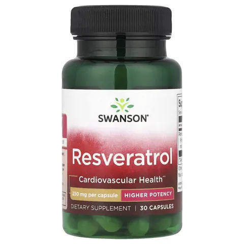 Swanson Resveratrol, 250mg - 30 caps – image 1