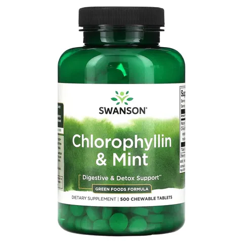 Swanson Chlorophyllin & Mint - 500 chewable tablets – image 1