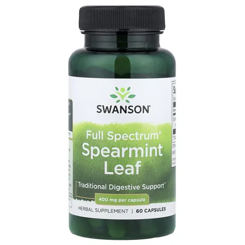 Swanson Full Spectrum Spearmint Leaf, 400mg - 60 caps – image 1