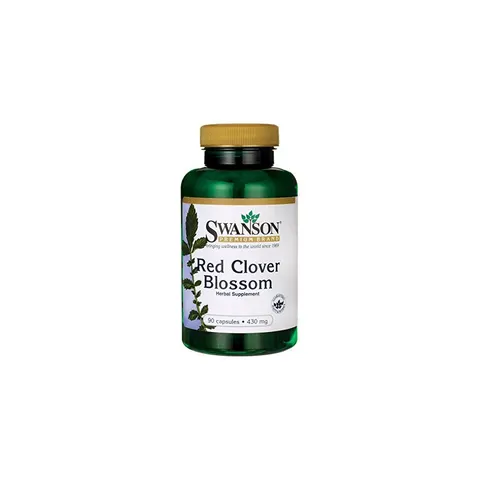 Swanson Red Clover Blossom, 430mg, 90 Capsules – image 1