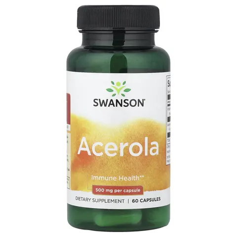 Swanson Acerola, 500mg - 60 caps – image 1