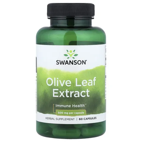 Swanson Olive Leaf Extract, 500mg , 60 caps – image 1