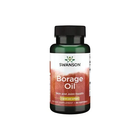 Swanson Borage Oil, 1000mg - 60 softgels – image 1