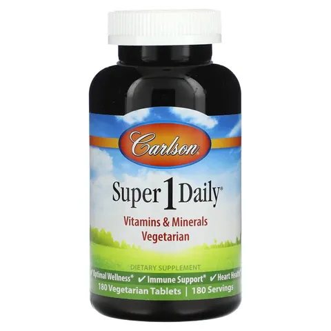 Carlson, Super 1 Daily, 180 Vegetarian Tablets – image 1