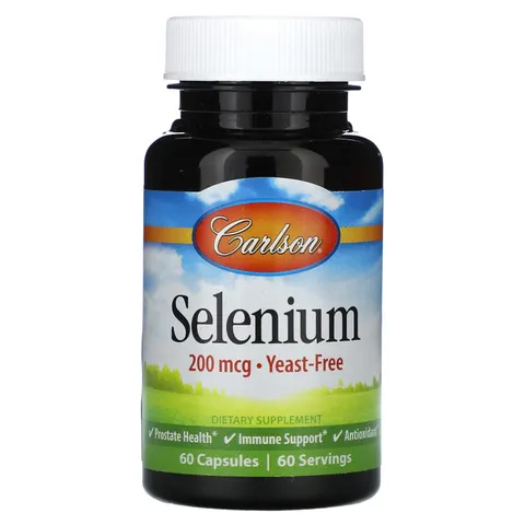 Carlson, Selenium , 200 mcg, 60 Capsules – image 1