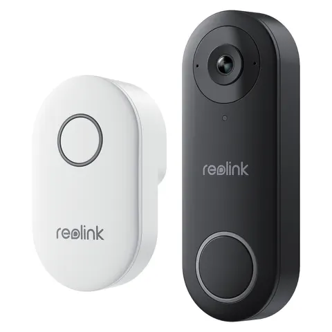 Caméra de surveillance Reolink Sonnette exterieur connectee D340W Noir – image 1
