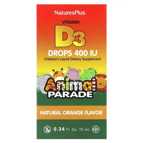 NaturesPlus Animal Parade Vitamin D3 Drops - 10 ml. 10 ml – image 1