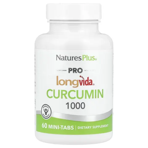 NaturesPlus, Pro LongvidaÆ, Curcumin 1000, 60 Mini-Tabs – image 1