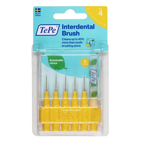TePe Interdental Brush Yellow 0.7 mm – image 1