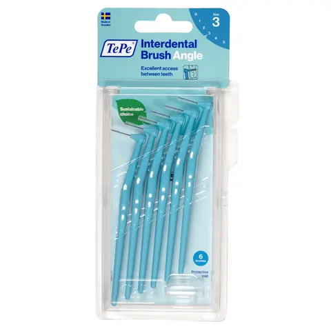 TePe Angle Brossettes interdentaires Bleu (0,6 mm) 6 pces – image 1