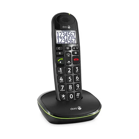 Doro PhoneEasy 110 - Single DECT telefoon - Zwart – afbeelding 1