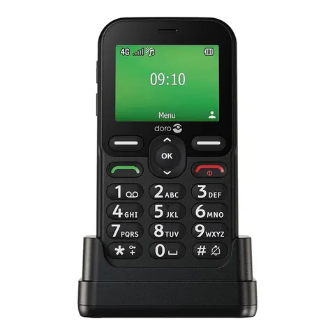 SIM Free Doro Leva E10 Mobile Phone - Black – image 1