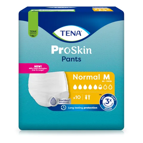 TENA 791568 Normal Incontinence Pull-Ups Pant, Medium Size (Pack of 18) – image 1